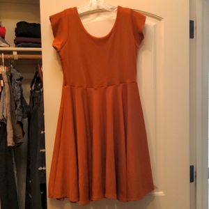 Rust colored handmade dress